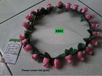 Flower crown / mahkota bunga untuk foto hamil atau bayi & anak FREE ONGKIR!-fc-full-pink.jpg