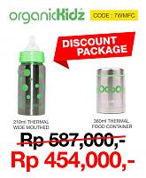 Promo Package Botol Botol Susu Stainless Steel & Tempat Makan organicKidz-7wmfc-454k.jpg