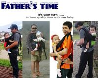 Gendongan untuk anak agak besar bertipe Soft Structured Carrier-daddy_time3.jpg