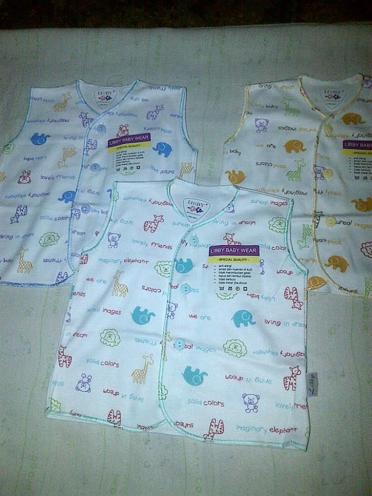 Jual baju bayi merk libby dan velvet  bahan aman untuk bayi  