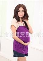 Baju hamil dan menyusui impor dengan desain yang modis dan nyaman dipakai-bk018-purple.jpg