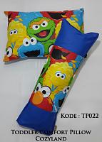 Bantal tidur Balita ( 1set ) dijamin nyaman tidur , produk Cozyland-kode-tp022-toddler-comfort-pillow-cozyland-elmo-sesame-street.jpg